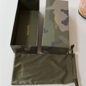 Authentic Valentino box with sunglasses dust bag